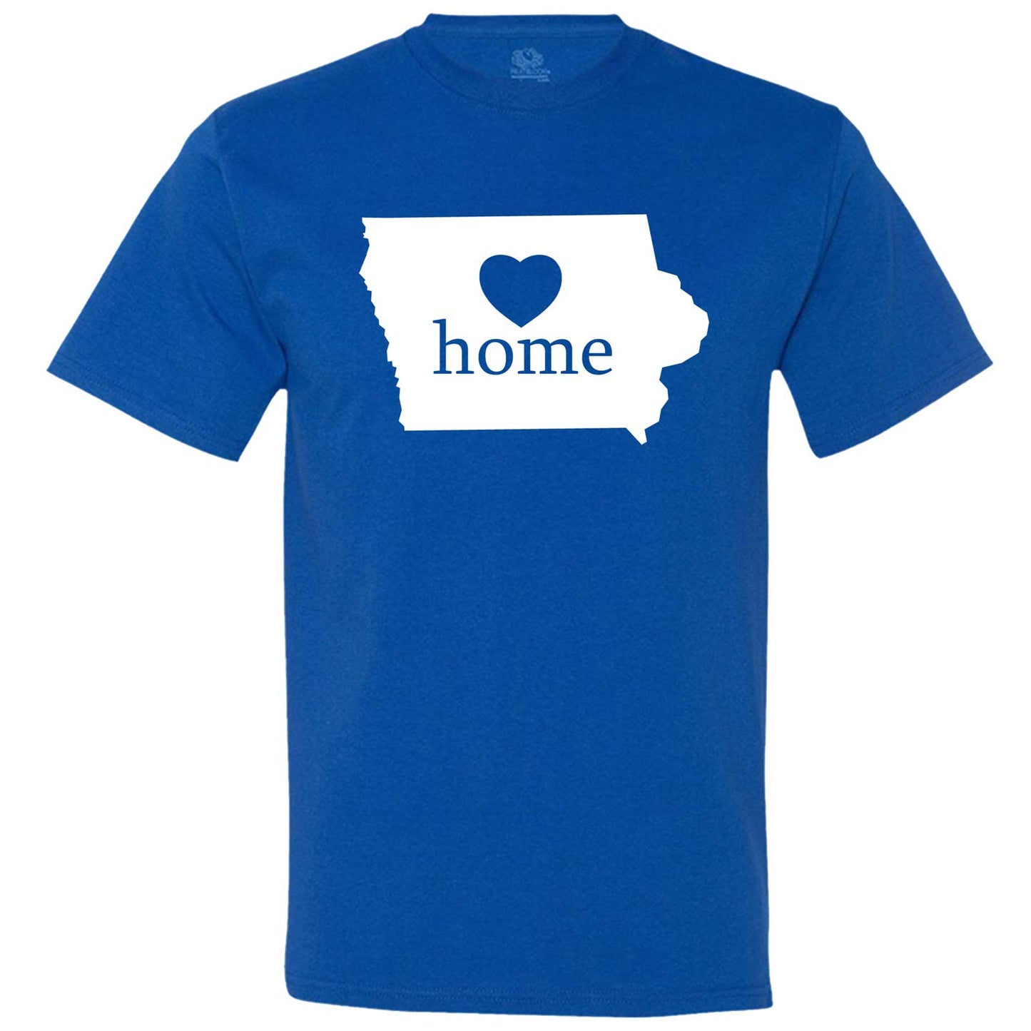  "Iowa Home State Pride" men's t-shirt Royal-Blue