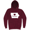  "Iowa Home State Pride" hoodie, 3XL, Vintage Brick