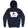  "Iowa Home State Pride" hoodie, 3XL, Vintage Denim