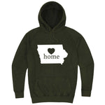  "Iowa Home State Pride" hoodie, 3XL, Vintage Olive