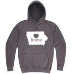  "Iowa Home State Pride" hoodie, 3XL, Vintage Zinc