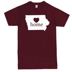  "Iowa Home State Pride" men's t-shirt Burgundy