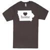  "Iowa Home State Pride" men's t-shirt Charcoal