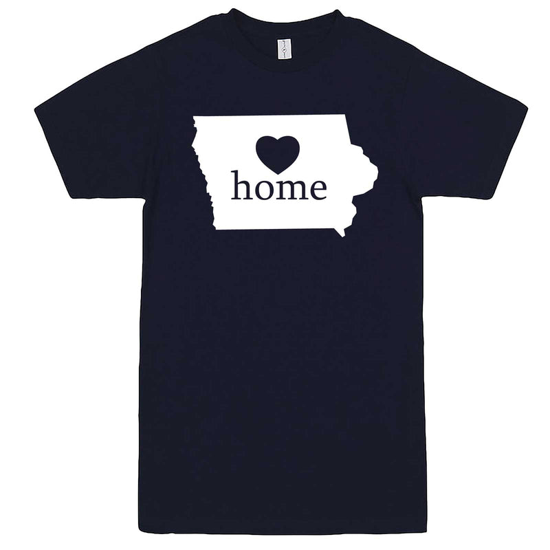  "Iowa Home State Pride" men's t-shirt Navy-Blue