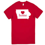  "Iowa Home State Pride" men's t-shirt Red
