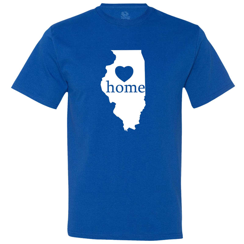  "Illinois Home State Pride, Pink" men's t-shirt Royal-Blue
