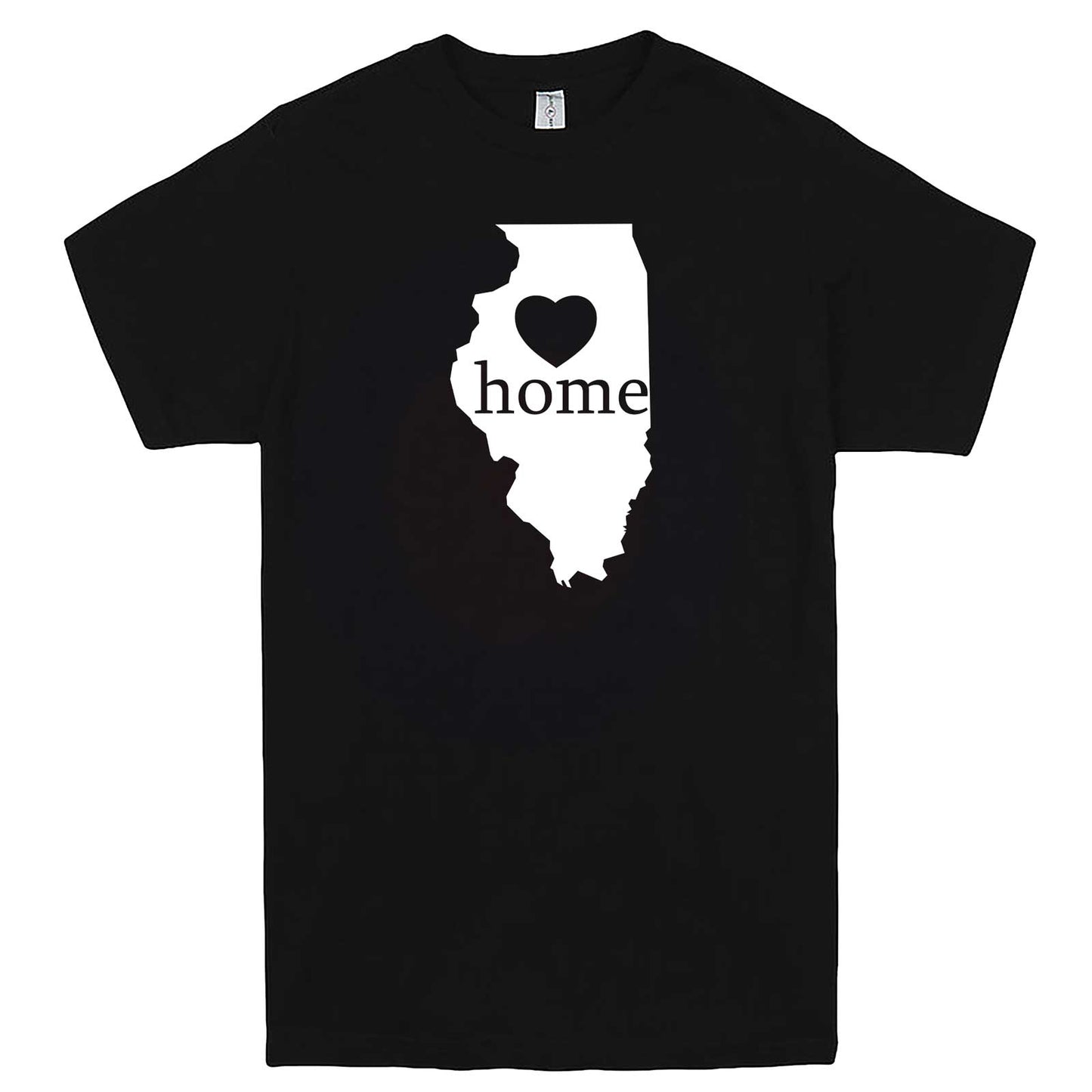  "Illinois Home State Pride, Pink" men's t-shirt Black