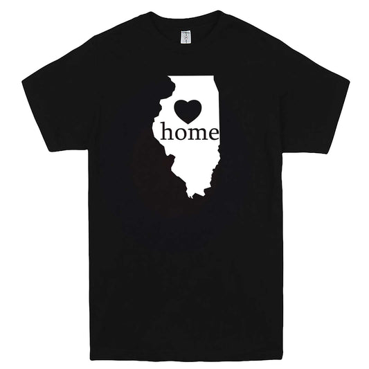  "Illinois Home State Pride, Pink" men's t-shirt Black