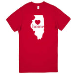  "Illinois Home State Pride, Pink" men's t-shirt Red