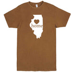  "Illinois Home State Pride, Pink" men's t-shirt Vintage Camel