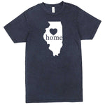  "Illinois Home State Pride, Pink" men's t-shirt Vintage Denim