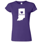  "Indiana Home State Pride, Pink" women's t-shirt Purple