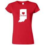  "Indiana Home State Pride, Pink" women's t-shirt Red