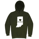  "Indiana Home State Pride, Pink" hoodie, 3XL, Army Green