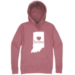  "Indiana Home State Pride, Pink" hoodie, 3XL, Mauve