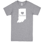  "Indiana Home State Pride, Pink" men's t-shirt Heather-Grey