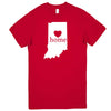  "Indiana Home State Pride, Pink" men's t-shirt Red