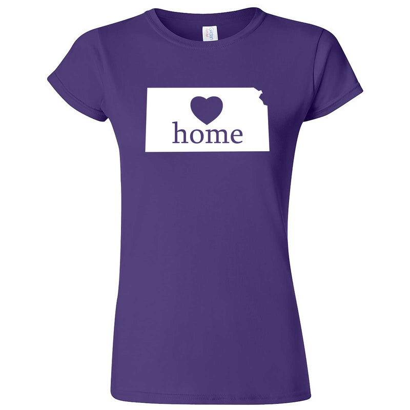  "Kansas Home State Pride, Pink" women's t-shirt Purple
