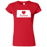  "Kansas Home State Pride, Pink" women's t-shirt Red