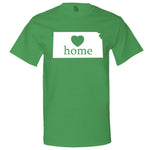  "Kansas Home State Pride, Pink" men's t-shirt Irish-Green