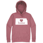  "Kansas Home State Pride, Pink" hoodie, 3XL, Mauve