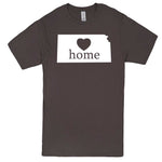  "Kansas Home State Pride, Pink" men's t-shirt Charcoal
