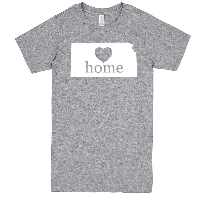  "Kansas Home State Pride, Pink" men's t-shirt Heather-Grey