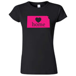  "Kansas Home State Pride, Pink" women's t-shirt Black