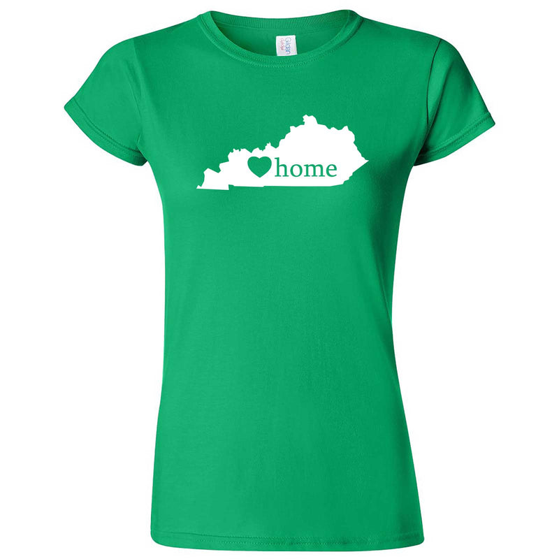  "Kentucky Home State Pride" women's t-shirt Irish Green