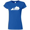  "Kentucky Home State Pride" women's t-shirt Royal Blue