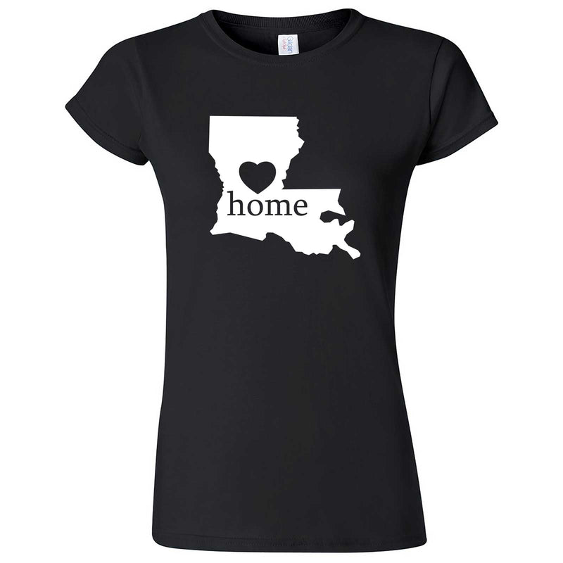  "Louisiana Home State Pride" women's t-shirt Black