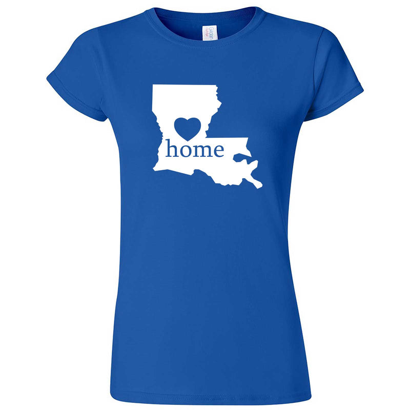  "Louisiana Home State Pride" women's t-shirt Royal Blue