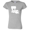  "Louisiana Home State Pride" women's t-shirt Sport Grey
