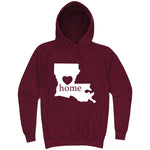  "Louisiana Home State Pride" hoodie, 3XL, Vintage Brick