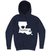  "Louisiana Home State Pride" hoodie, 3XL, Vintage Denim