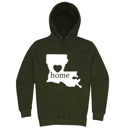  "Louisiana Home State Pride" hoodie, 3XL, Army Green