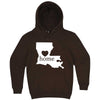  "Louisiana Home State Pride" hoodie, 3XL, Chestnut