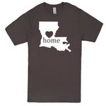  "Louisiana Home State Pride" men's t-shirt Charcoal