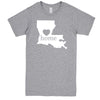  "Louisiana Home State Pride" men's t-shirt Heather-Grey