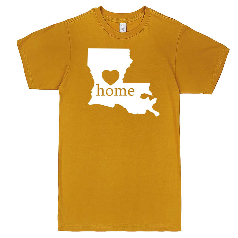  "Louisiana Home State Pride" men's t-shirt Mustard