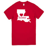  "Louisiana Home State Pride" men's t-shirt Red