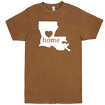  "Louisiana Home State Pride" men's t-shirt Vintage Camel