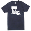  "Louisiana Home State Pride" men's t-shirt Vintage Denim
