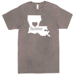  "Louisiana Home State Pride" men's t-shirt Vintage Zinc