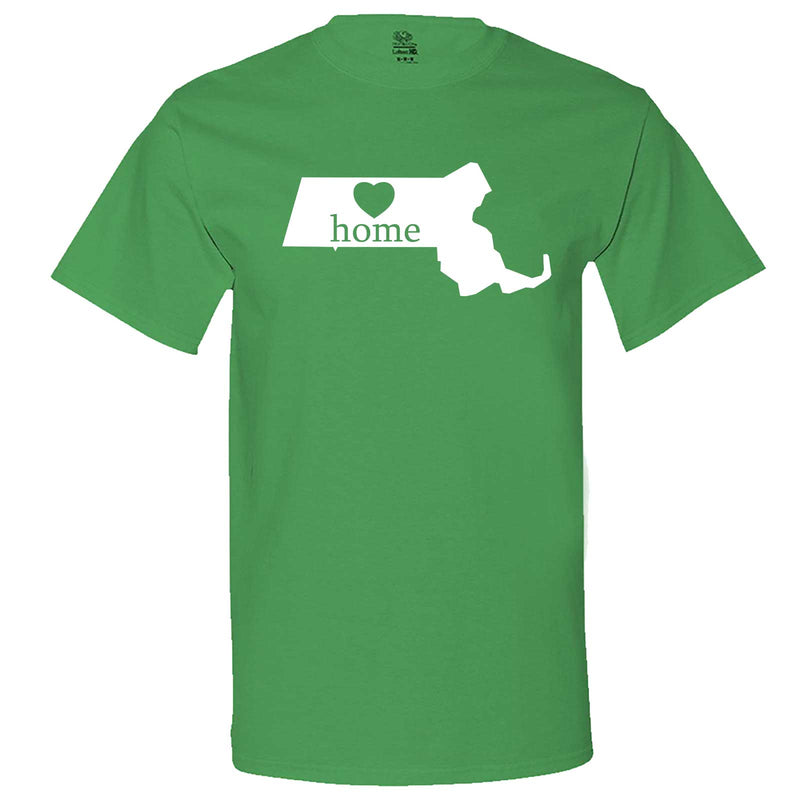  "Massachusetts Home State Pride" men's t-shirt Irish-Green