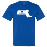  "Massachusetts Home State Pride" men's t-shirt Royal-Blue