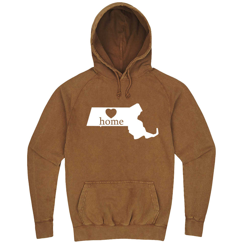  "Massachusetts Home State Pride" hoodie, 3XL, Vintage Camel