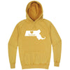  "Massachusetts Home State Pride" hoodie, 3XL, Vintage Mustard