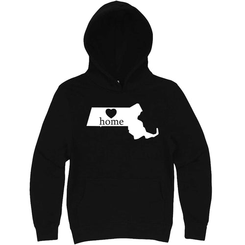  "Massachusetts Home State Pride" hoodie, 3XL, Black