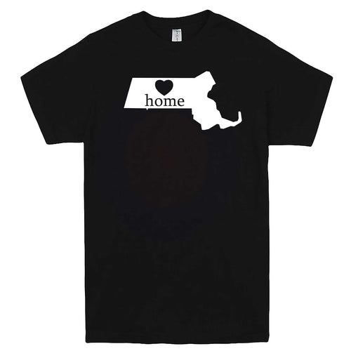  "Massachusetts Home State Pride" men's t-shirt Black
